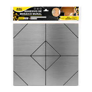 Paquete con 6 láminas para pared, 30x30cm, diseño geométrico con efec…