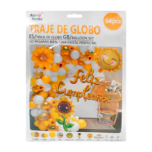 Kit decorativo reino fiesta de 64 piezas con temática de fiesta de pr…
