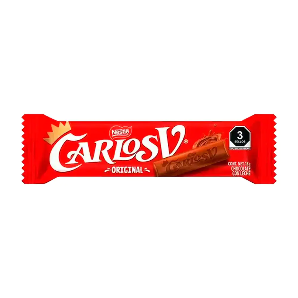 1pza Chocolate carlos v con sabor original de 18g / 638083