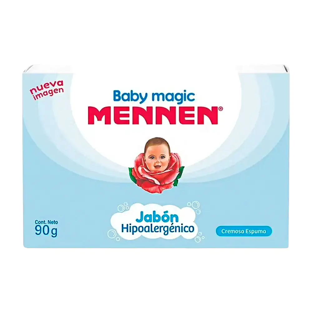 1pz jabón en barra baby magic mennen para babé, jabón hipoalergénico,…