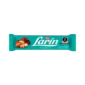1pza Chocolate larín cero con trozos de almendras 19g / 656247