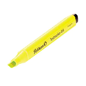 1pza marcatextos - resaltador pelikan en color amarillo con punta cin…