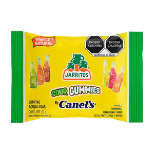 1pz gomitas aciduladas jarritos sour gummies canels 50g, variedad de …