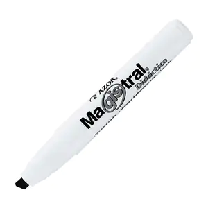 1pza marcador en color negro de punta gruesa para pizarrón blanco