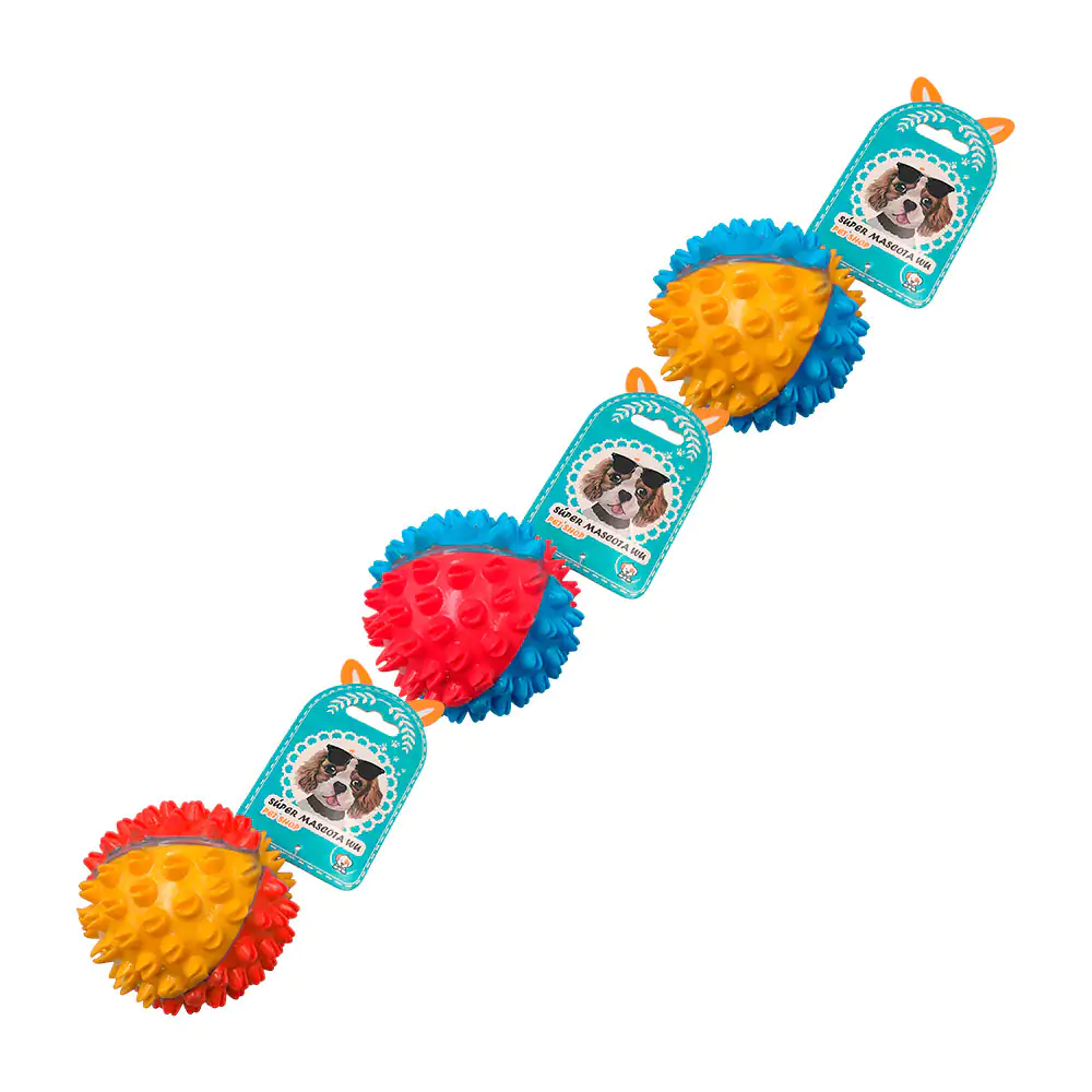 Pelota mordedera para mascota con textura de picos, variedad de color…
