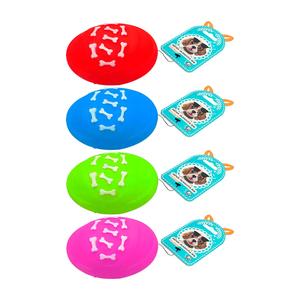 Juguete chillón para mascota en forma de pelota ovalada con mini hues…
