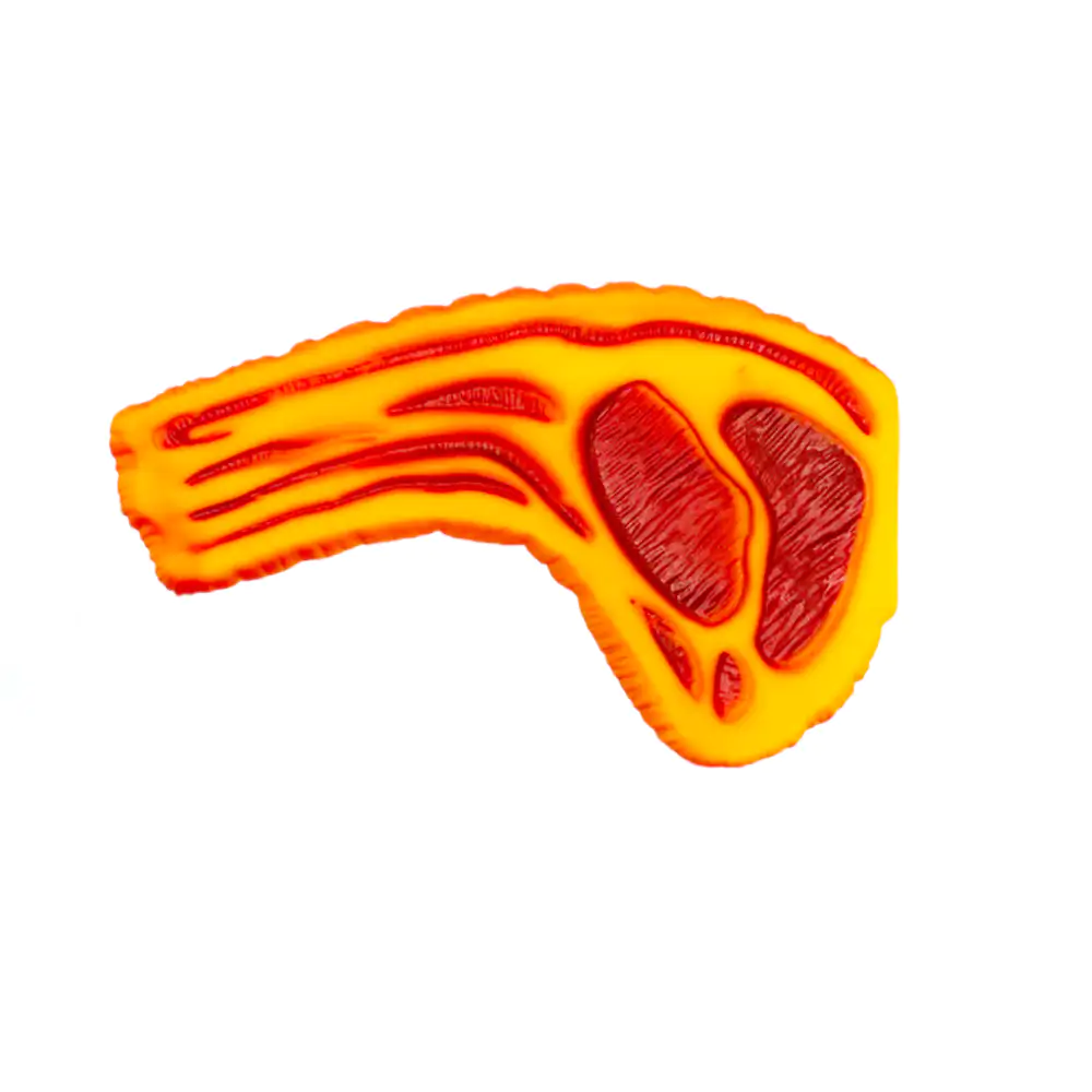 Juguete chillón para mascota con forma de trozo de carne / 73895