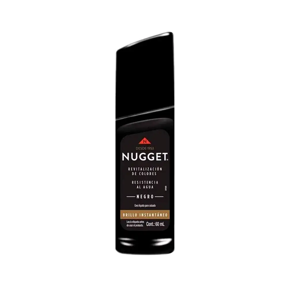 1pz Cera líquida nugget color negro de 60ml para calzado / 743121
