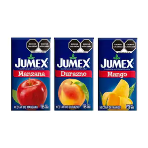 Mini jugo Jumex escolar tetra pak con capacidad de 125ml, variedad de…