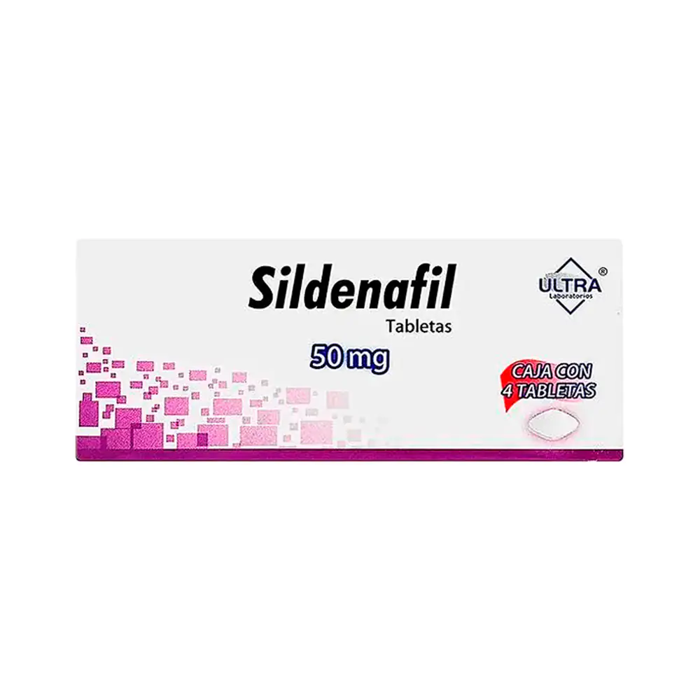 1pza Caja sildenafil con 4 tabletas de 50g para hombre / 796829