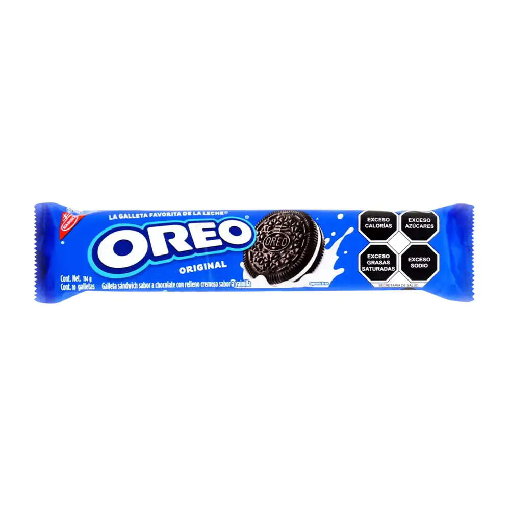 Paquete con 10 galletas oreo sabor original, 114g / 833662