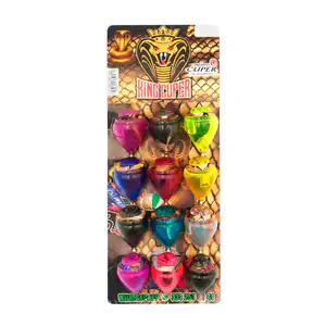 Planilla con 12 trompos cuper modelo king, transparentes, variedad de…