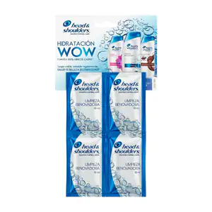 1pz sobre de shampoo head & shoulders limpieza renovadora control cas…