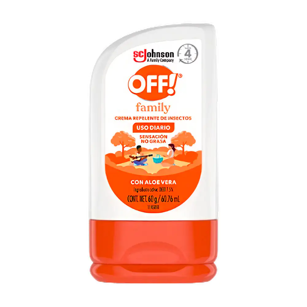 1pz Crema repelente de insectos off family con aloe vera 60g / 911539