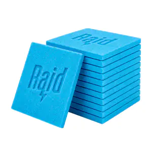 Paquete con 12 laminitas raid insecticida, elimina y repele mosquitos