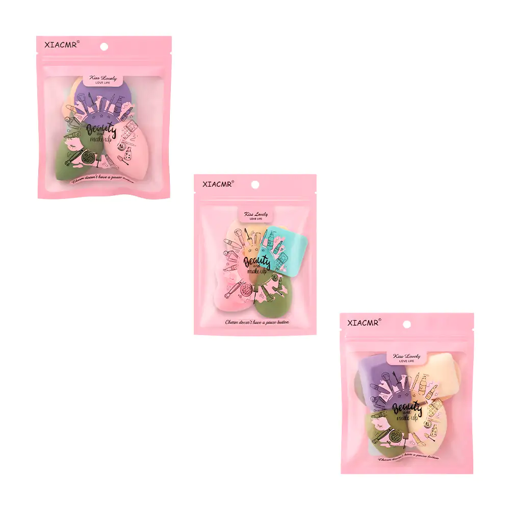 Paquete con 6 esponjas para maquillaje, variedad de formas y colores …