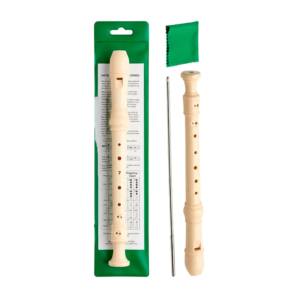 Set con flauta de plástico desmontable de 32cm y limpiador de 30cm + …