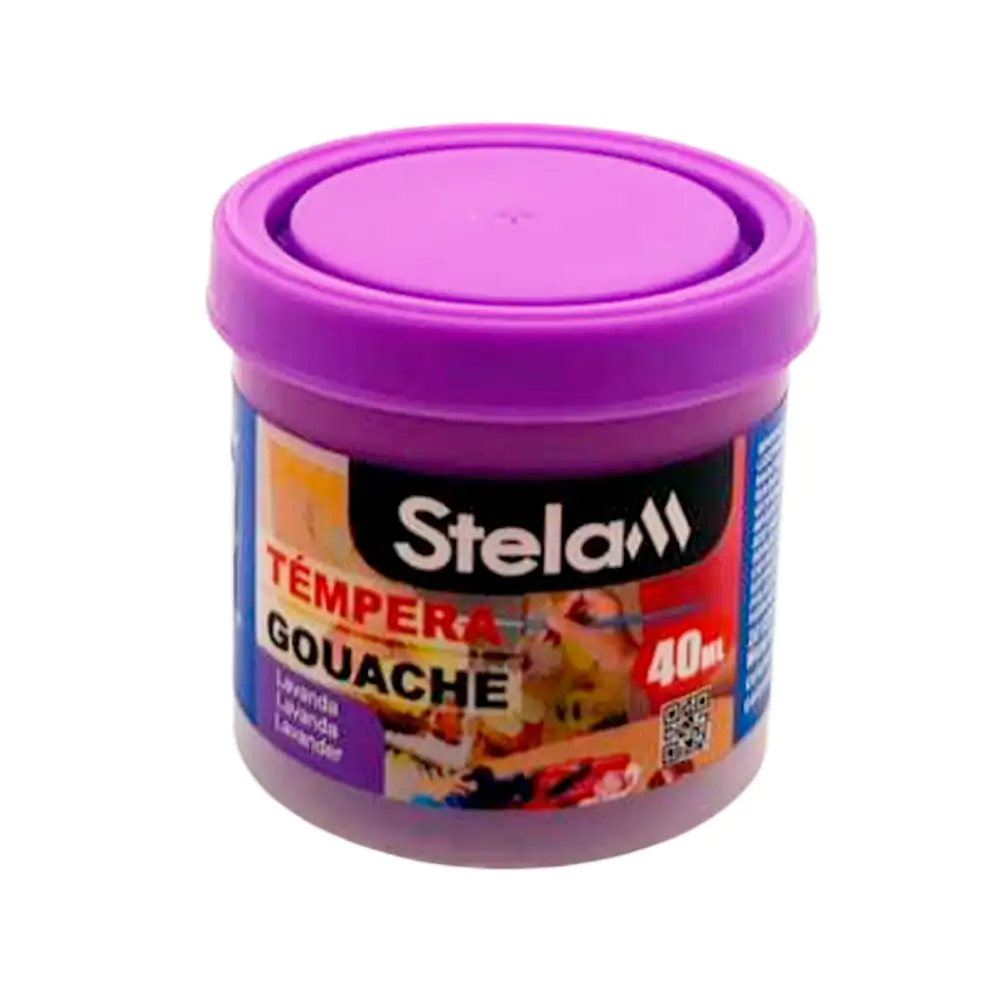 Mini bote de pintura témpera color morado / lavanda de 40ml para uso …