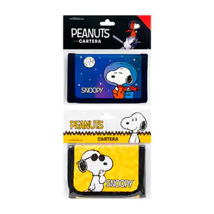 Cartera - billetera infantil, plastificada con estampado de snoopy + …