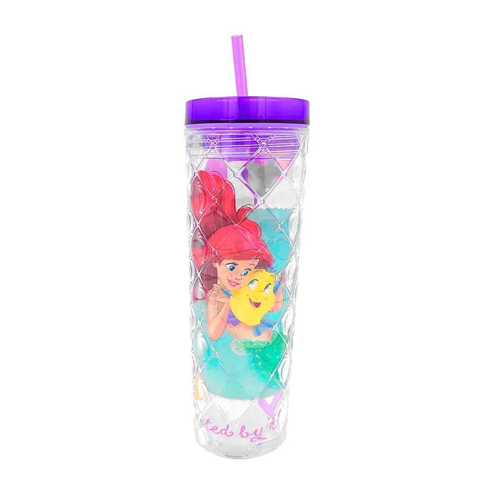 Vaso cilíndrico de acrílico con capacidad de 600ml, relieve de rombo …