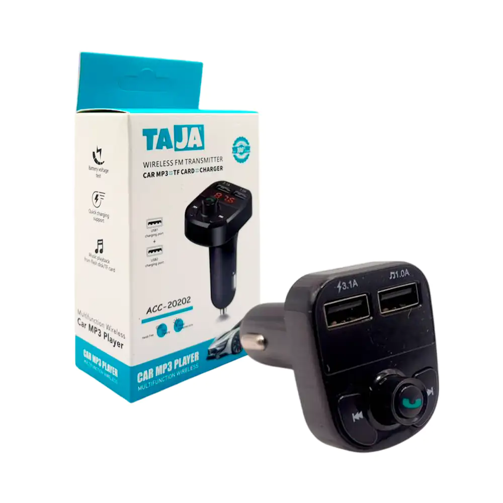 Transmisor inalámbrico plug + puertos de carga, manos libres y radio …