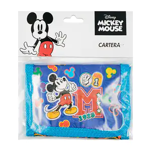 Cartera - billetera infantil, plastificada con estampado de mickey mo…