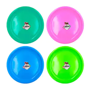 1pz Plato extendido de plástico aitana de 22cm, variedad de colores
