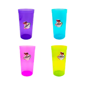 1pz Vaso translucido aitana de plástico con capacidad de 1l, variedad…
