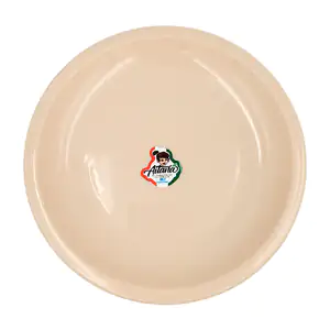 Mini plato de plástico extendido aitana de 16cm en color beige