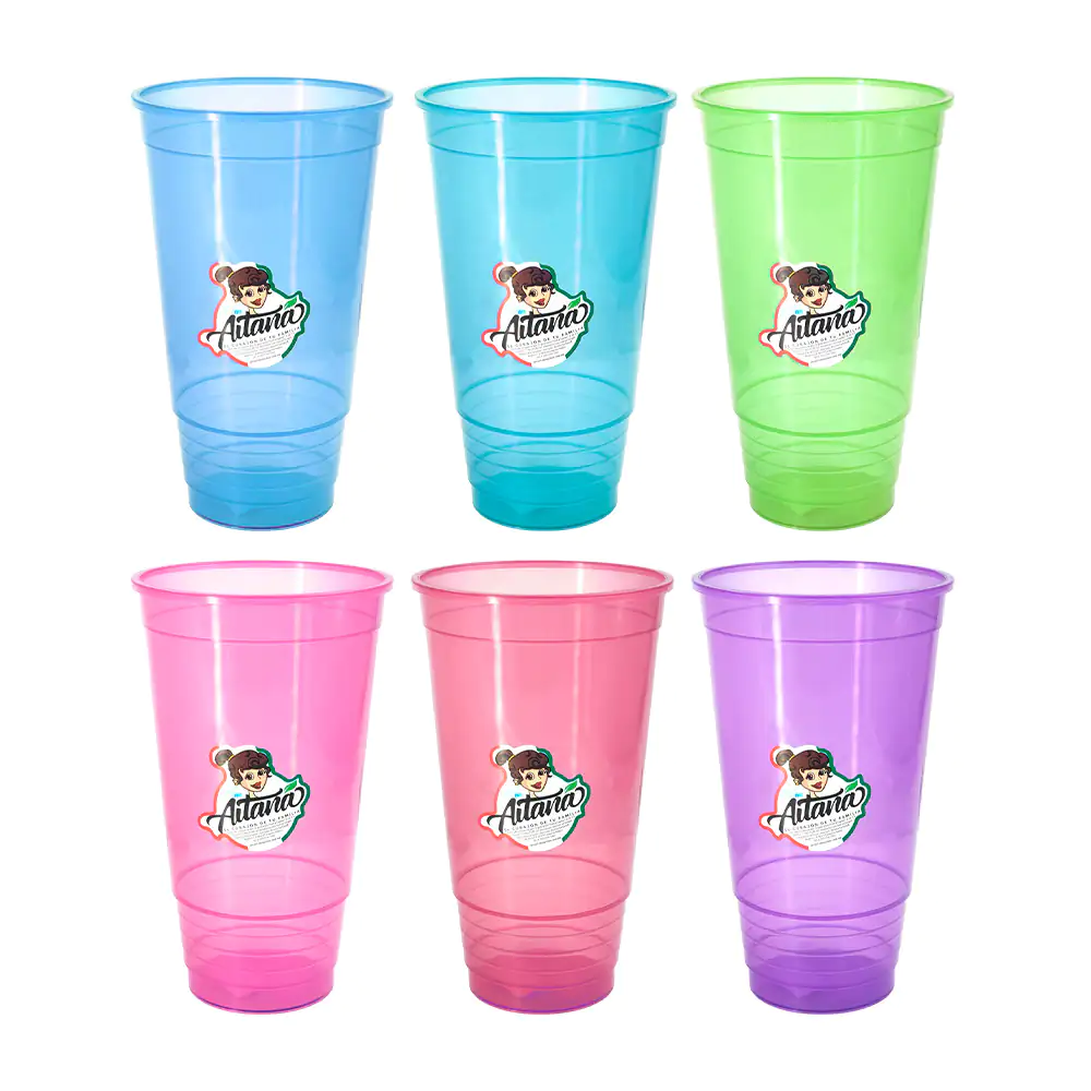 Vaso de plástico translucido aitana con capacidad de 1l, variedad de …