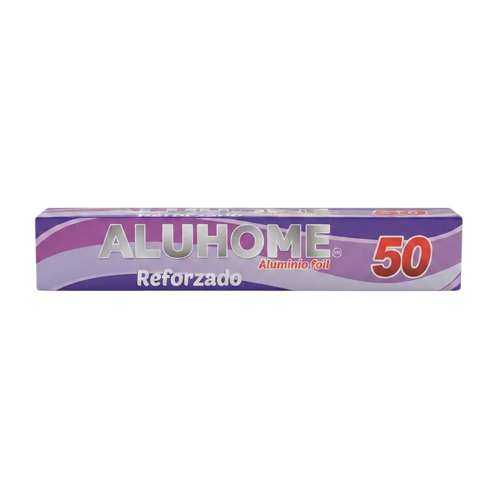 Rollo de papel aluminio aluhome reforzado, 50mts / alu-ref / aluminio…