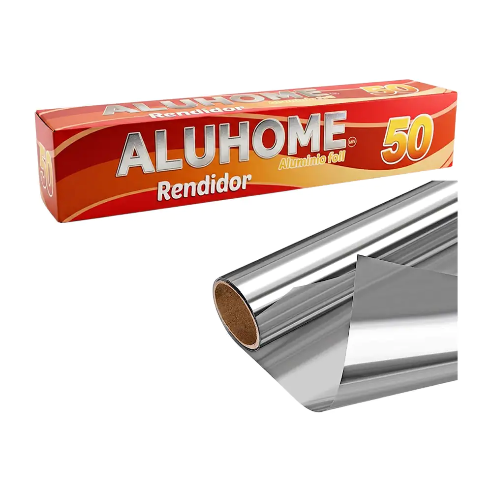Rollo de papel aluminio aluhome rendidor, 50mts / alu-ren / aluminio …