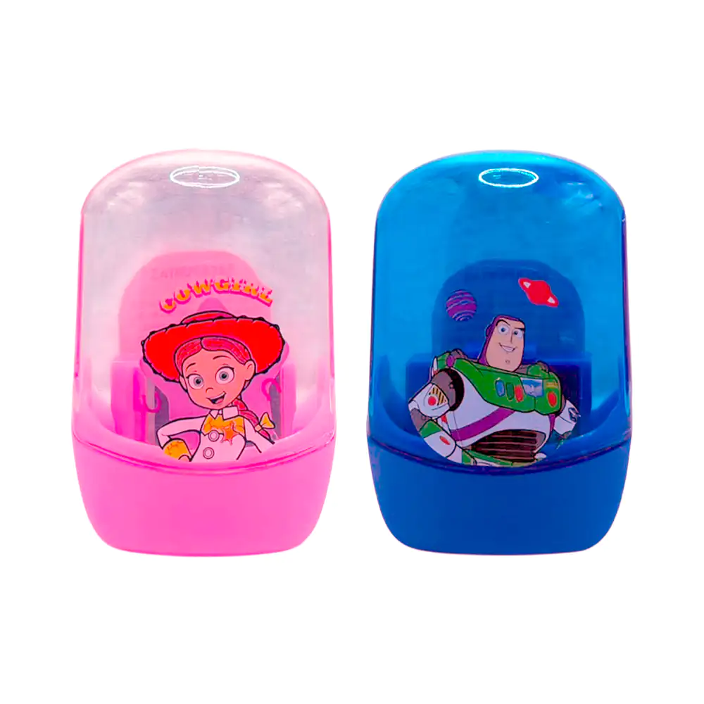 1pza Sacapuntas doble con estuche de almacenamiento y estampado de to…