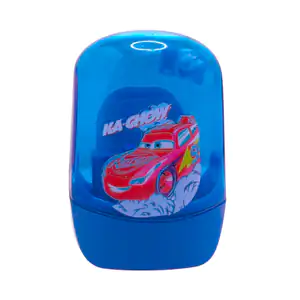 1pza Sacapuntas doble con estuche de almacenamiento y estampado de ca…