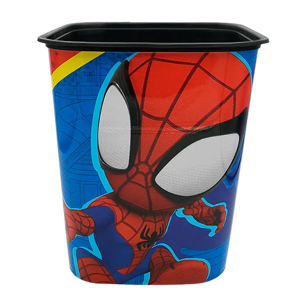 Cesto - bote de basura cuadrado con estampado de spider-man de 21x21x…