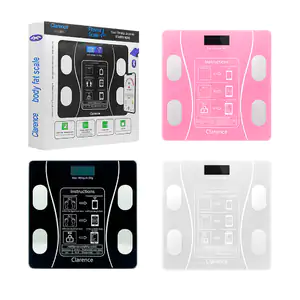 Bascula digital cuadrada de cristal, bluetooth con capacidad de 180kg…