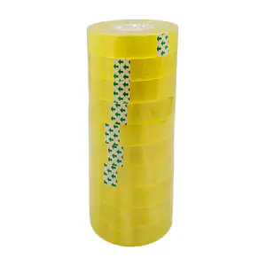 Paquete con 10 cintas adhesivas diurex de 65m x 1.5cm