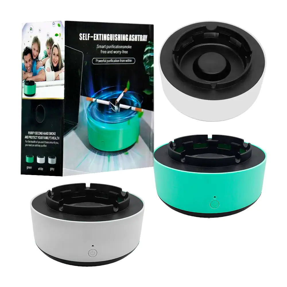 Cenicero multifuncional con purificador de aire, variedad de colores …