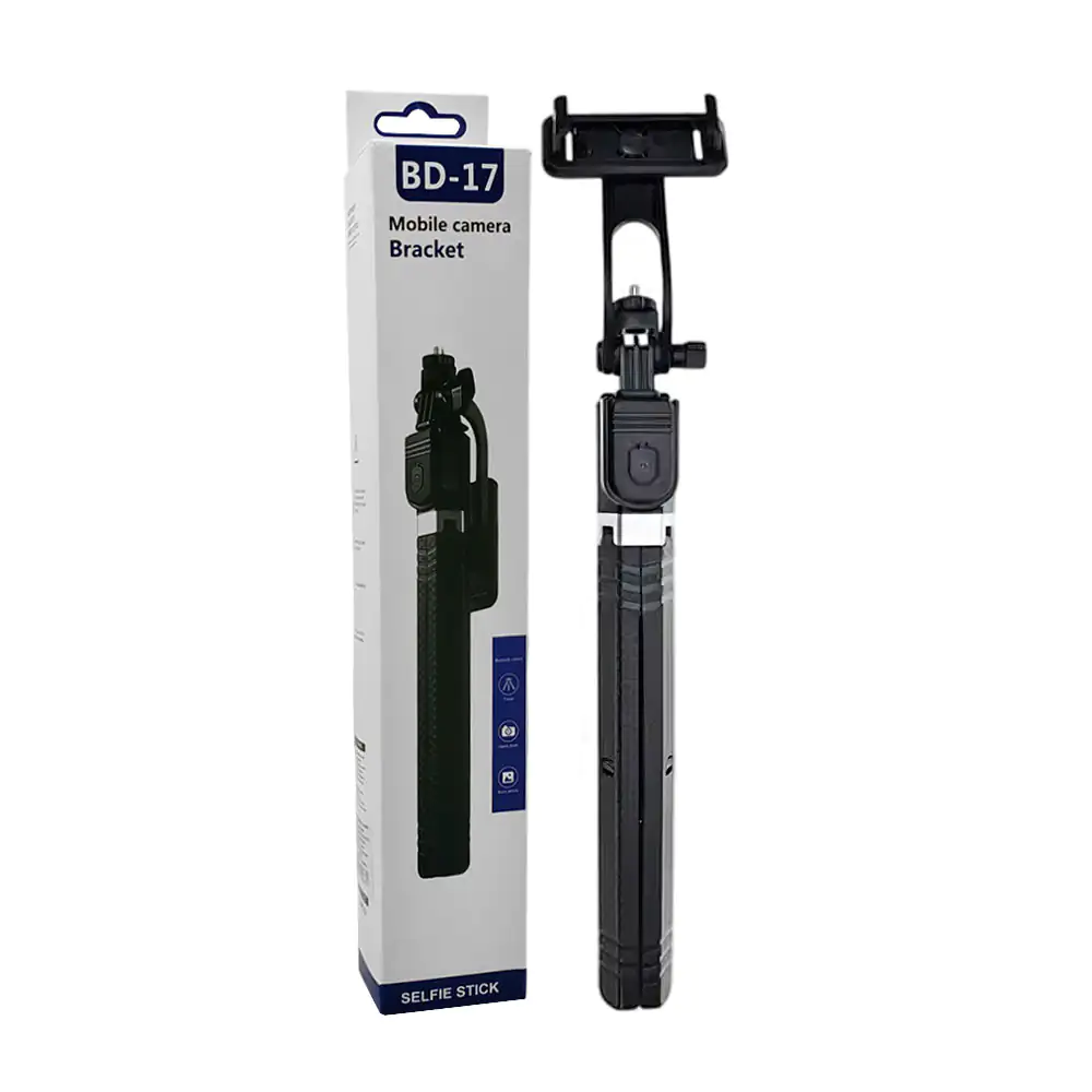 Tripié plegable para cámara o celular, 41cm expandible a 170cm / bd-17