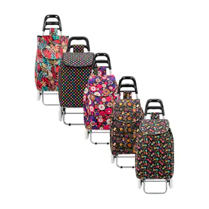 Carrito de mandado plegable con 2 compartimentos, variedad de diseños…