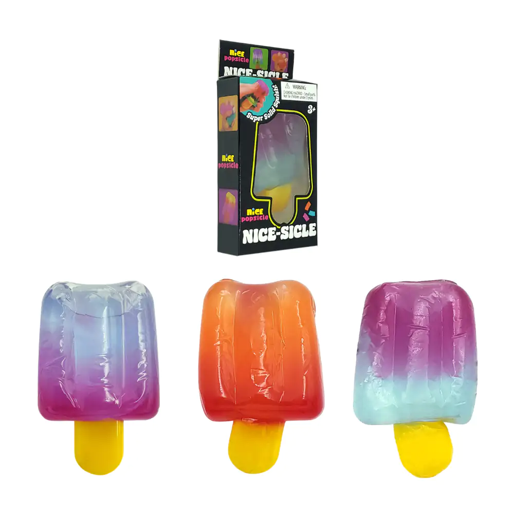 Juguete antiestrés squeeze pegajoso en forma de paleta de helado bico…