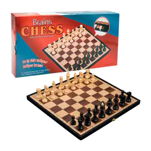 Juego de ajedrez plegable con tablero y fichas imantadas, 25x25cm / c…