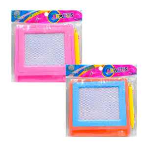 Pizarrón mágico rectangular con pluma, 13.5x13cm, variedad de colores…