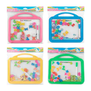 Pizarrón infantil con estampado kawaii, números magnéticos, borrador …