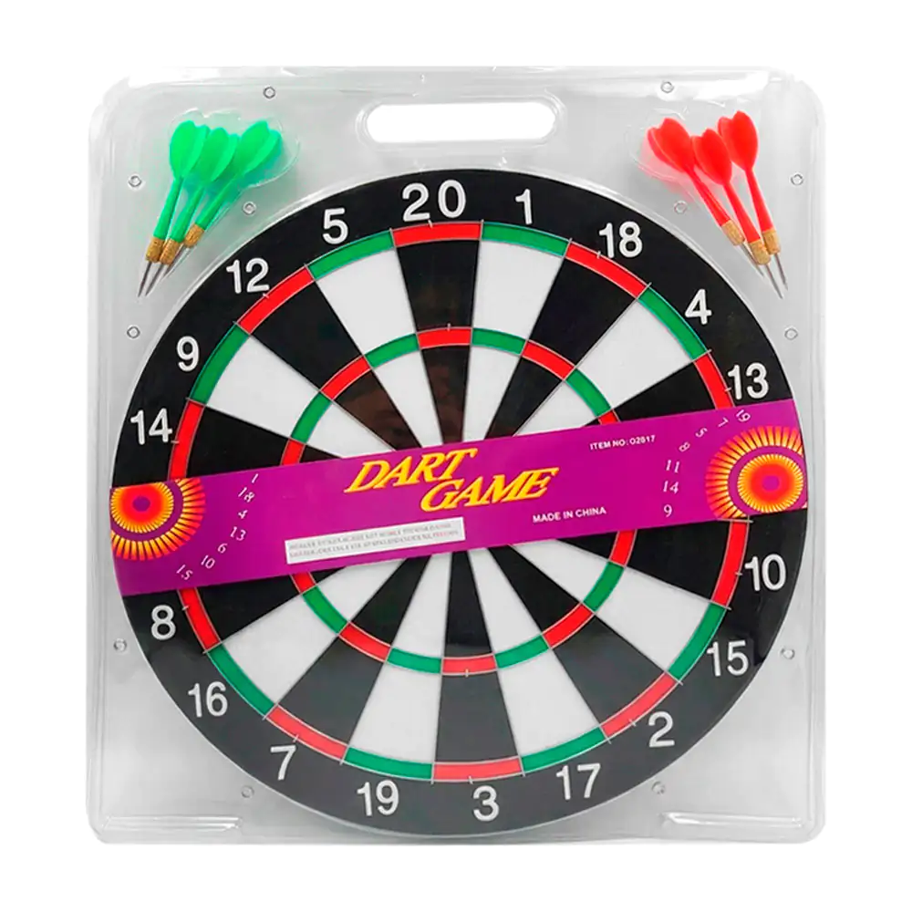 Juego de pared, tiro al blanco de 16 pulgadas + 6 dardos de 2 colores…