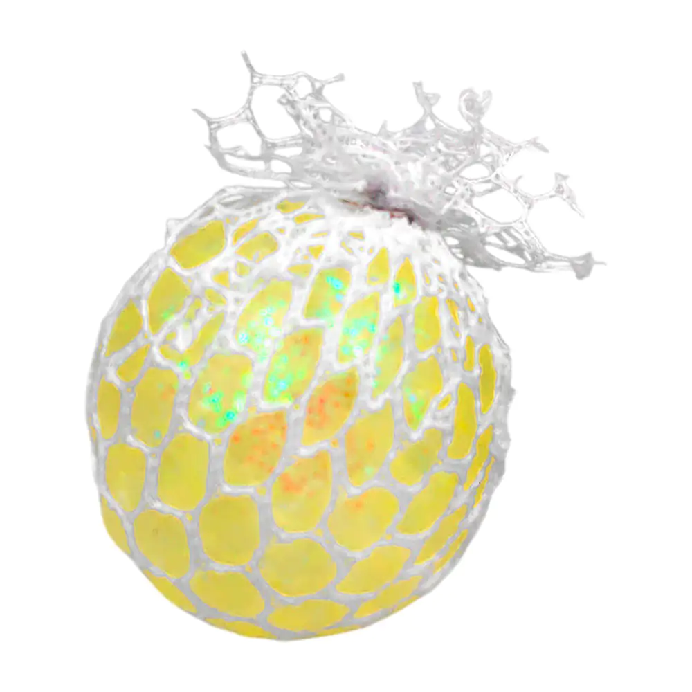 Squeeze antiestrés de 6cm con bolitas de hidrogel, diamantina y malla…