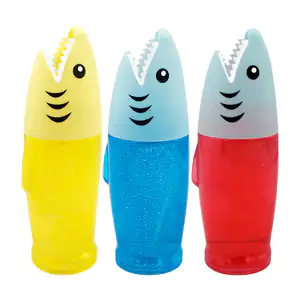 Bote de slime en forma de tiburón con diamantina, variedad de colores…