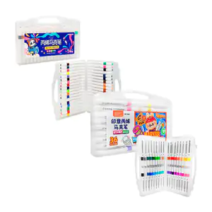 Estuche con 36 plumones acrílicos de colores / acrylic marker / 806-36
