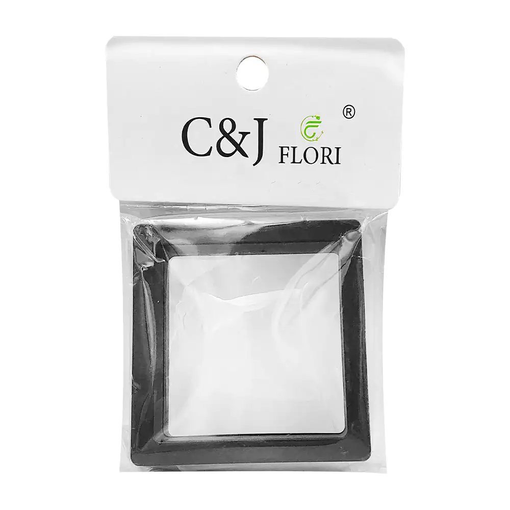 Paquete c&j flori con marco exhibidor para joyas, 7x7cm, multiusos