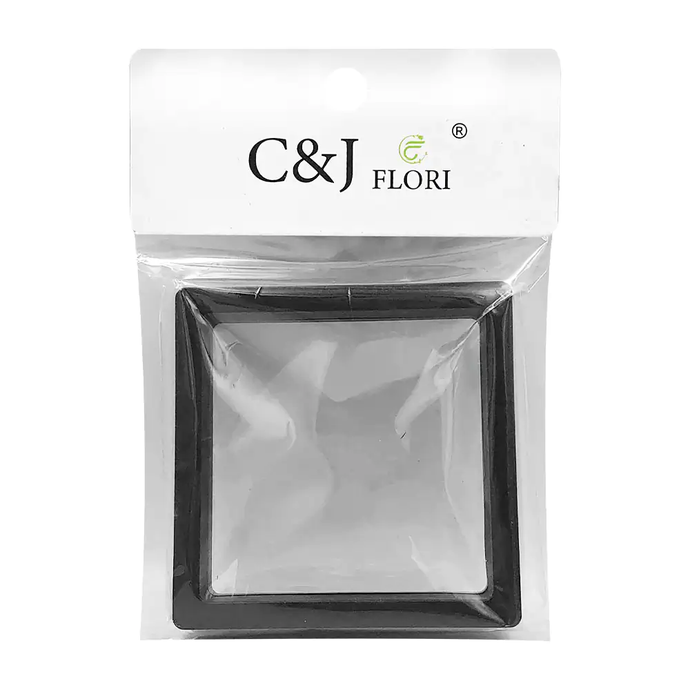 Paquete c&j flori con marco exhibidor de joyas, 9x9cm, multiusos